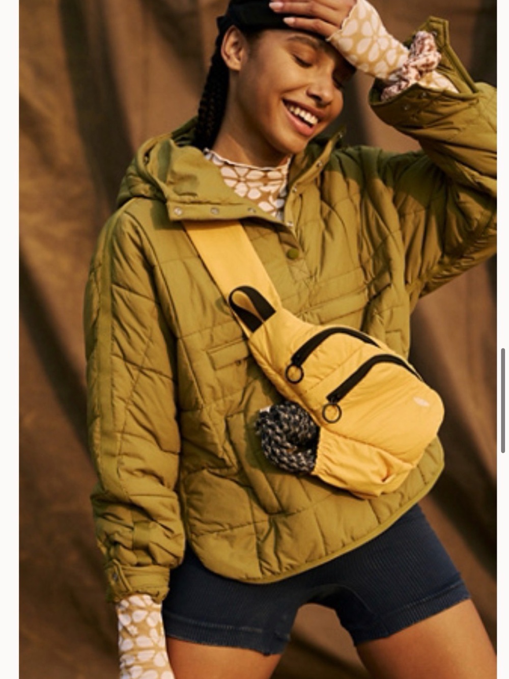 Pippa Packable Puffer FP Movement by Free People Olive Quilted